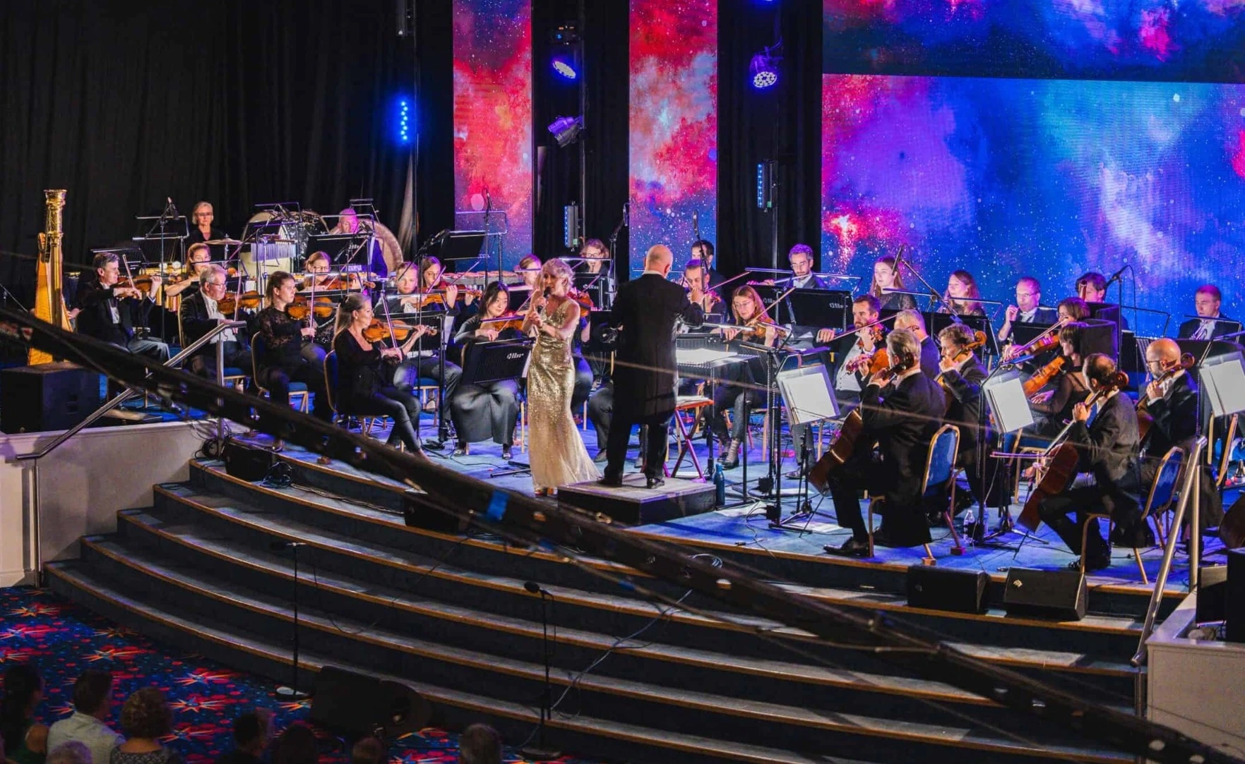 Royal Philharmonic Orchestra performing on the Gaumont State Theatre stage